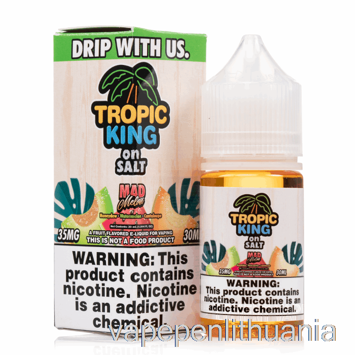 Mad Melons - Tropinis Karalius Ant Druskos - 30ml 50mg Vape Skystis